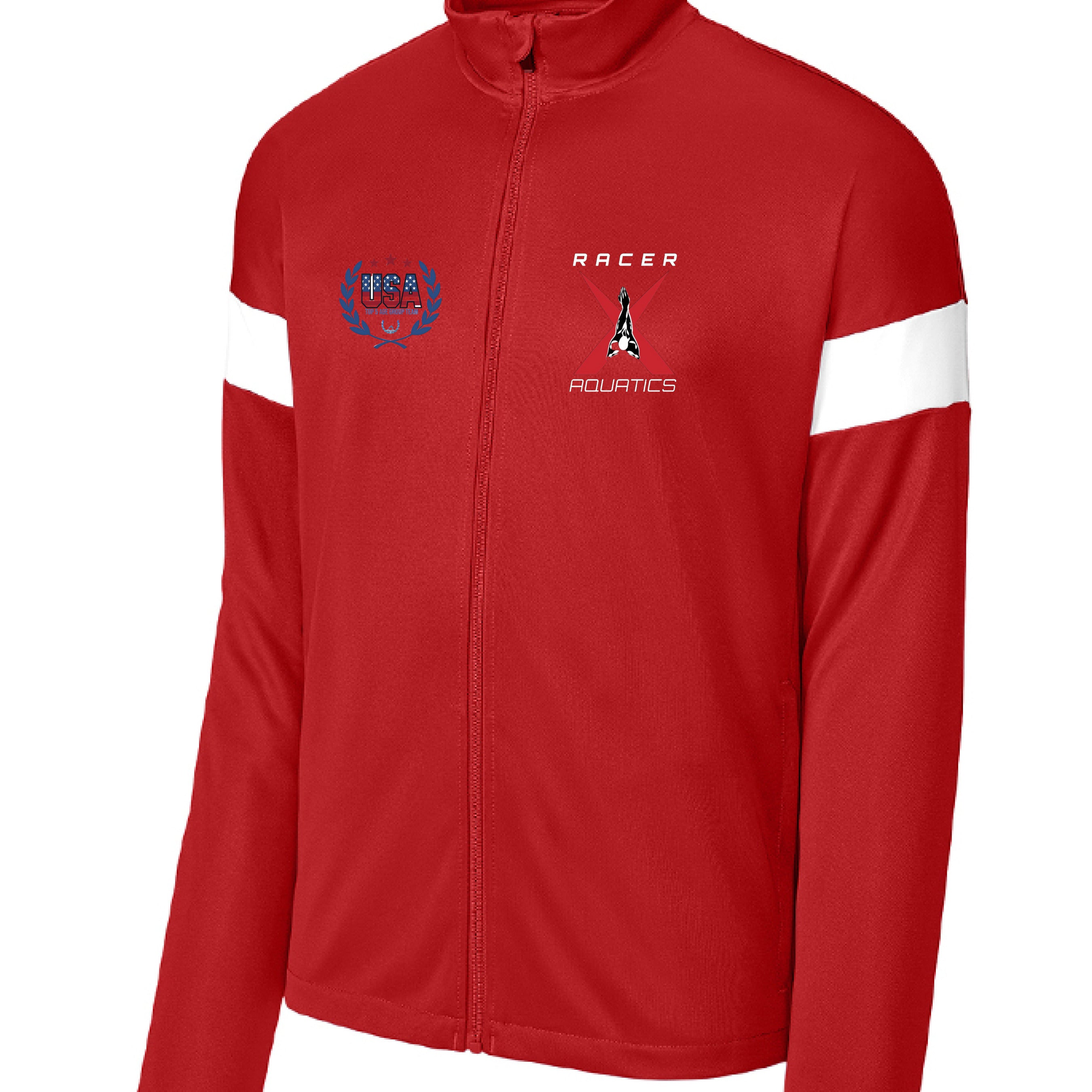 Deep Red/ White - FRONT