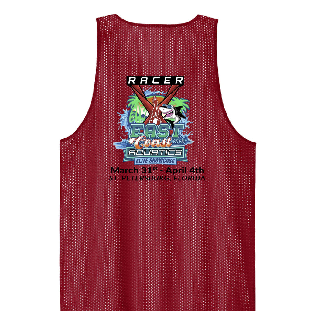 Deep Red/ White - BACK
