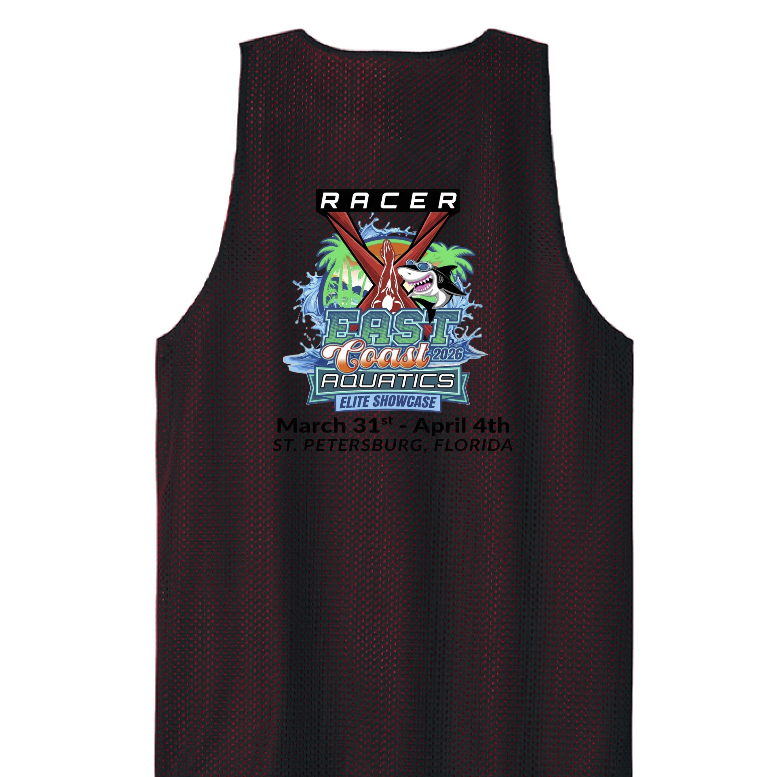Black/ Deep Red - BACK